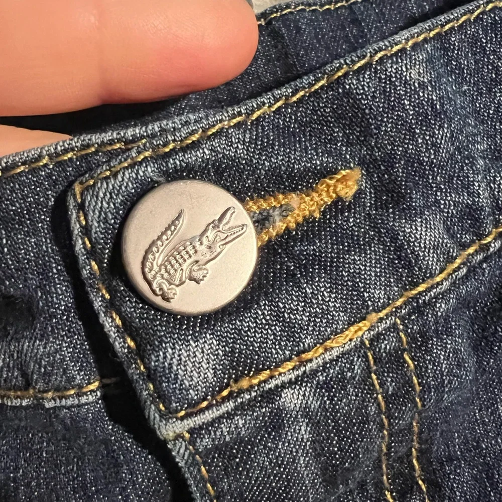Lacoste Dark Blue Denim Skirt with Yellow Stitching also Florida Gator sporty - Picture 4 of 15